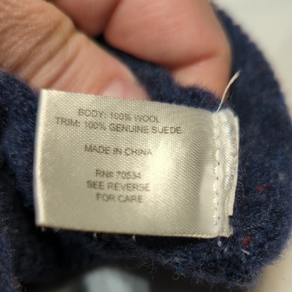 Orvis Men's Navy Zip-Up Sweater 100% WOOL... AMAZING!!! - Picture 10 of 14